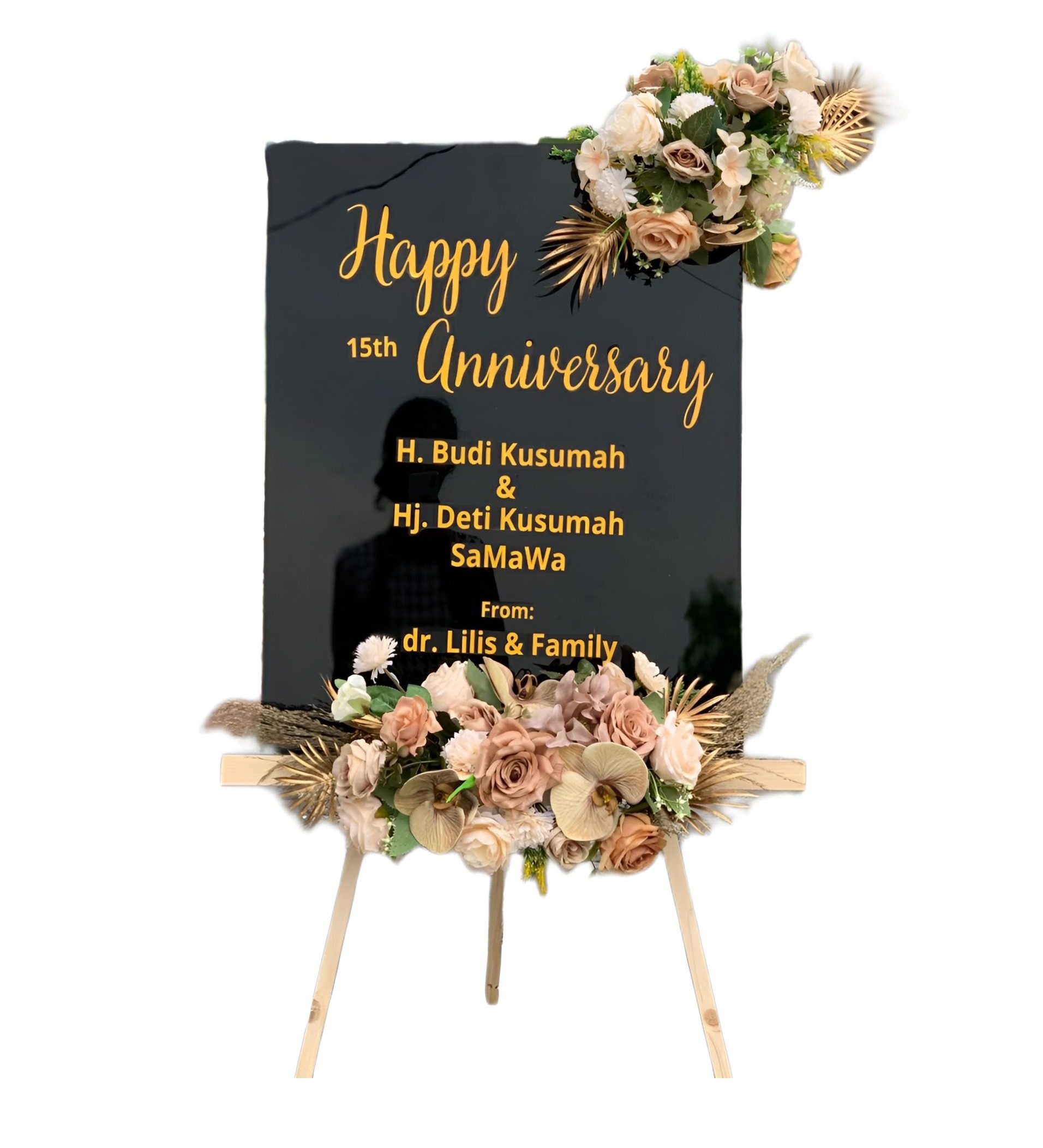 Papan Bunga Akrilik Undaan